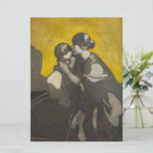 Moeder en kind (door Norah Neilson Gray) Kaart (Staand voorkant)