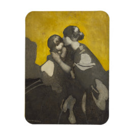 Moeder en kind (door Norah Neilson Gray) Magneet