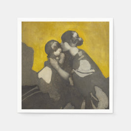 Moeder en kind (door Norah Neilson Gray) Servet