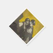 Moeder en kind (door Norah Neilson Gray) Servet (Hoek)