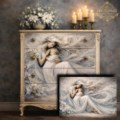 Moeder en Kind Engelachtige Decoupage Tissuepapier