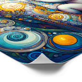 Moeder en kind fantasie kunst Poster (Hoek)