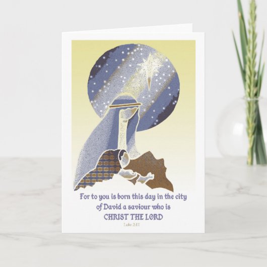 Moeder en kind feestdagen kaart (Voorkant)