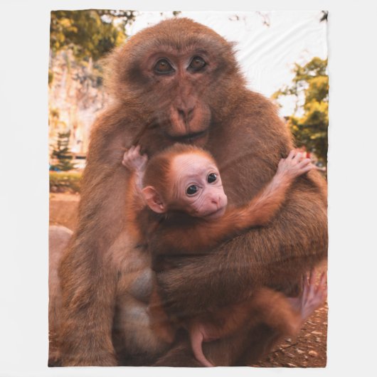 MOEDER EN KIND FLEECE DEKEN (Voorkant)