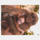 MOEDER EN KIND FLEECE DEKEN (Voorkant (Horizontaal))