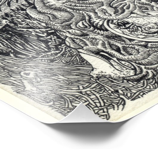 Moeder en kind foto afdruk (Hoek)