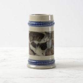 Moeder en Kind Grijs/Blauw 22 oz Stein Bierpul