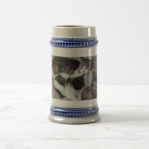 Moeder en Kind Grijs/Blauw 22 oz Stein Bierpul