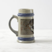 Moeder en Kind Grijs/Blauw 22 oz Stein Bierpul (Links)