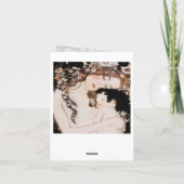 Moeder en Kind Gustav Klimt Kaart (Achterkant)