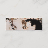 Moeder en kind Gustav Klimt Mini Visitekaartje (Achterkant)