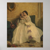 Moeder en kind - Gustave Leonard de Jonghe Poster (Voorkant)
