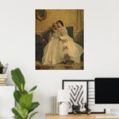 Moeder en kind - Gustave Leonard de Jonghe Poster (Thuiskantoor)