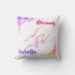 Moeder en kind handen kussen