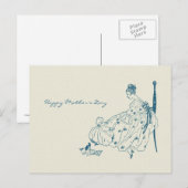 moeder en kind - Happy Moederdag Briefkaart (Voorkant / Achterkant)