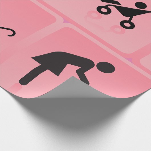 Moeder en kind icoon cadeaupapier