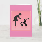 Moeder en kind icoon kaart (Voorkant)