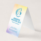 Moeder en kind illustratieve logo visitekaartje (Voorkant)