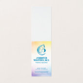 Moeder en kind illustratieve logo visitekaartje (Buitenkant ongevouwen)