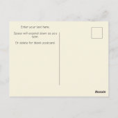 Moeder en kind in bloemenveld moederdag briefkaart (Achterkant)
