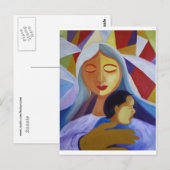 Moeder en kind in de Cubistische wereld Briefkaart (Voorkant / Achterkant)