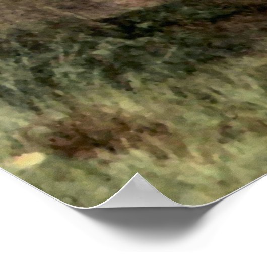  moeder en kind in een landelijke omgeving poster (Hoek)