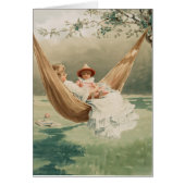 moeder en kind in hangmat Moederdag (Voorkant)