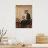 Moeder en kind interieur anker poster (Keuken)