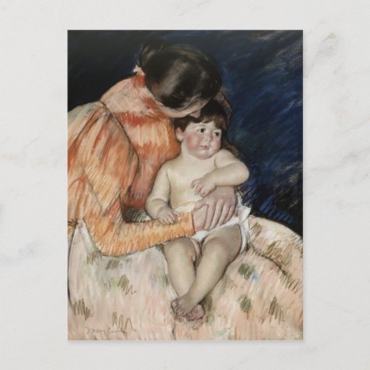 Moeder en kind, jaren 1890 briefkaart (Voorkant)