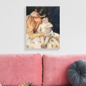 Moeder en kind, jaren 1890 canvas afdruk (Insitu (Woonkamer))