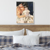 Moeder en kind, jaren 1890 canvas afdruk (Insitu (Slaapkamer))