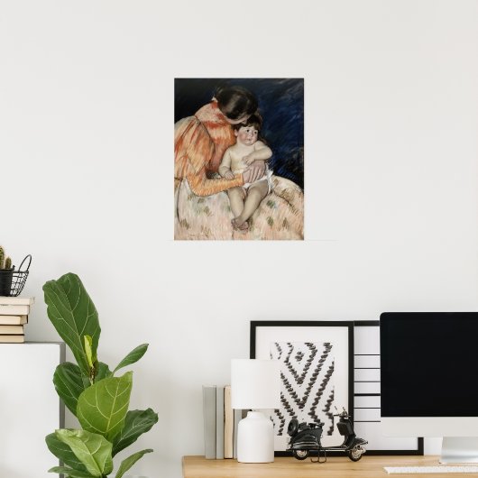 Moeder en kind, jaren 1890 poster (Thuiskantoor)