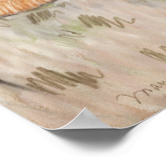 Moeder en kind, jaren 1890 poster (Hoek)