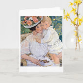 Moeder en kind, Jessie Willcox Smith Kaart (Gele Bloem)