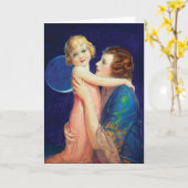 Moeder en kind kaart (Gele Bloem)