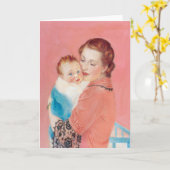 Moeder en kind kaart (Gele Bloem)