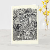 Moeder en kind kaart (Gele Bloem)