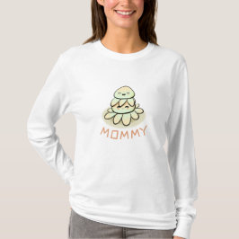 moeder en kind kawaii octopus t-shirt