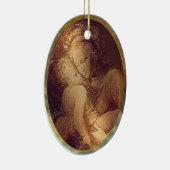 Moeder en kind keramisch ornament (Rechts)