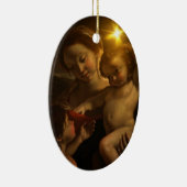 Moeder en kind keramisch ornament (Rechts)