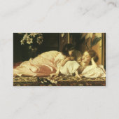 Moeder en Kind (Kersen) Lord Frederic Leighton Visitekaartje (Achterkant)