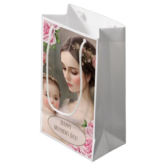 Moeder en kind klein cadeauzakje (Voorkant Gekanteld)