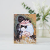 Moeder en kind - Kunstwerk van Mary Cassatt, 1900 Briefkaart (Staand voorkant)