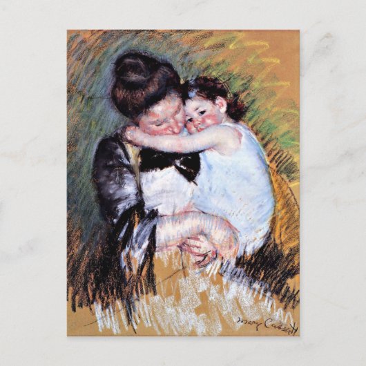 Moeder en kind - Kunstwerk van Mary Cassatt, 1900 Briefkaart (Voorkant)