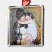 Moeder en kind - Kunstwerk van Mary Cassatt; Metalen Ornament (Links)