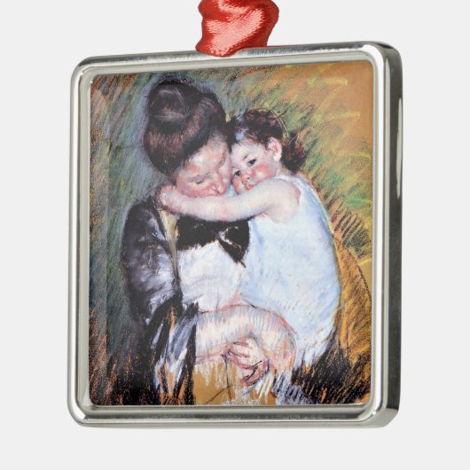 Moeder en kind - Kunstwerk van Mary Cassatt; Metalen Ornament (Links)