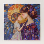 Moeder en kind legpuzzel (Verticaal)