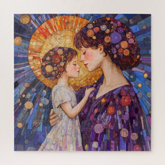 Moeder en kind legpuzzel (Verticaal)