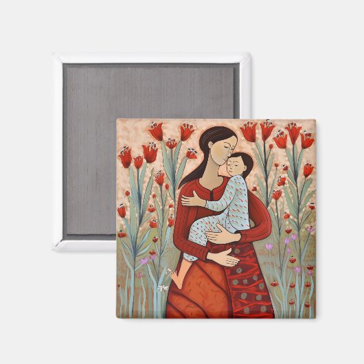 Moeder en kind magneet (Voorkant / Achterkant)