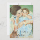 Moeder en kind Mary Cassatt,  Baby shower Kaart (Voorkant)